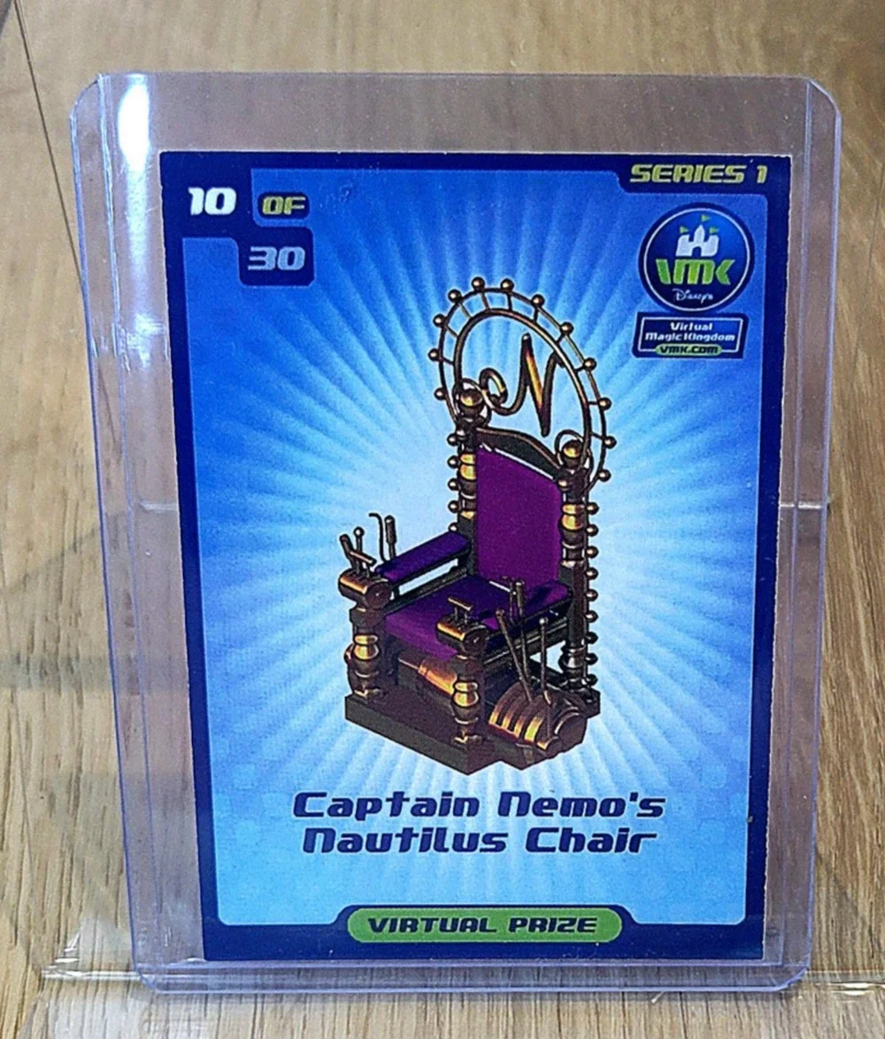 Virtual Magic Kingdom VMK Disney Tomorrowland Captain Nemo's Nautilus Chair